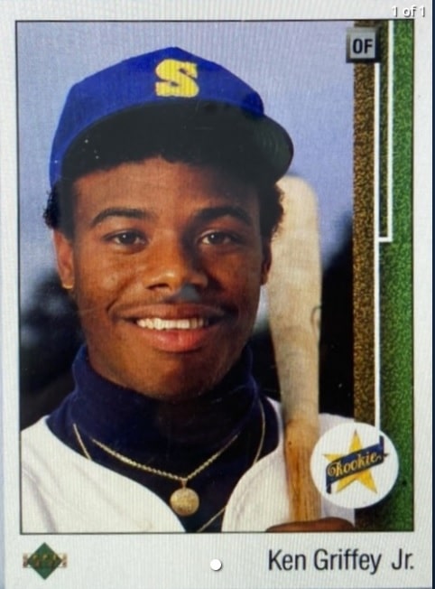 1989 Upper Deck 1 Ken Griffey Rookie Card