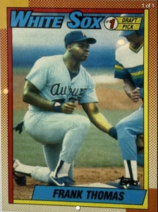 1990 Topps 414 Frank Thomas Rookie Card