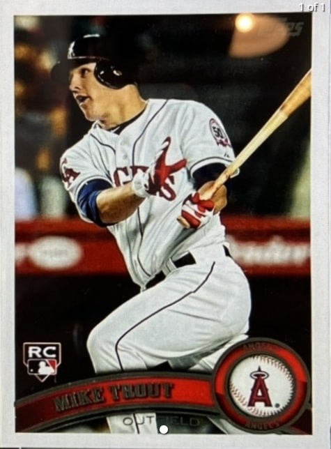 2011 Topps Update Us175 Mike Trout Rookie Card