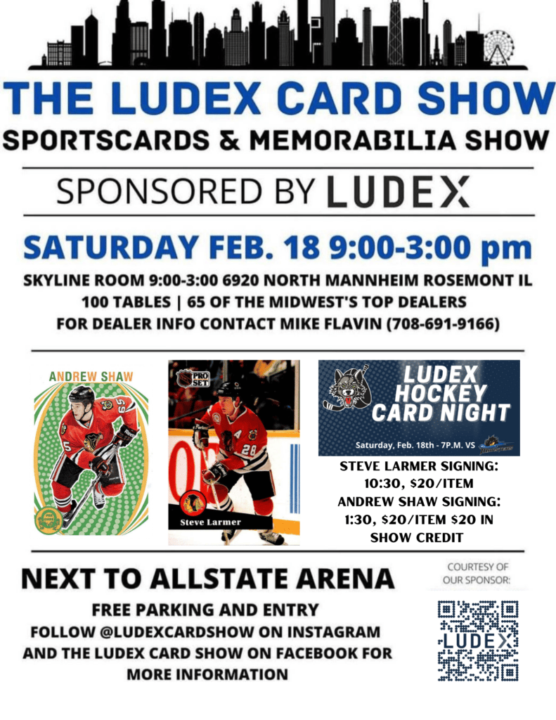 Steve Larmer 1030 Signing 20item Andrew Shaw 130 Signing 20item Get 20 Show Credit 2