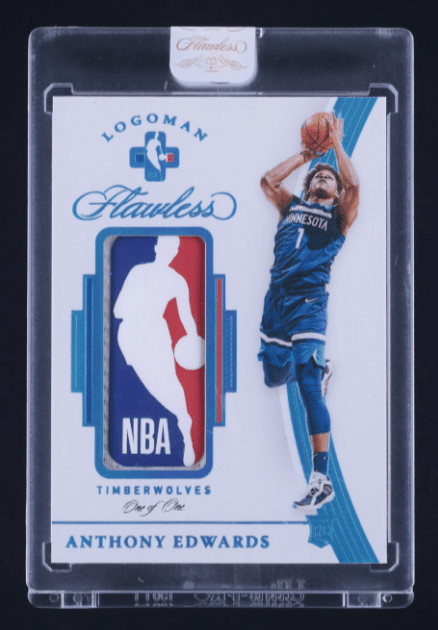 2020 Panini Flawless Anthony Edwards Logoman Patch