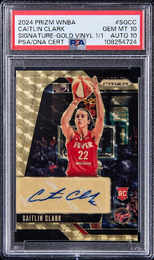 DNA cert caitlin clark gold vynl