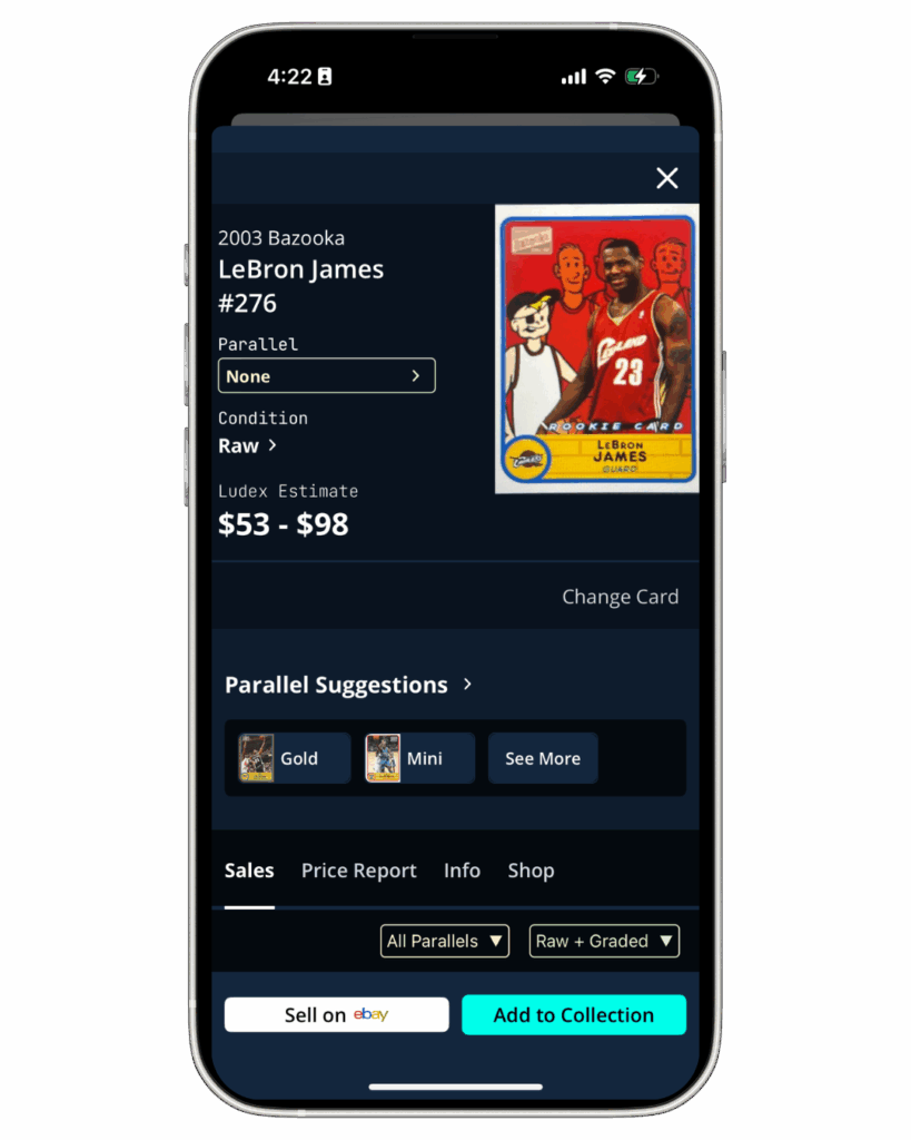 2003 Topps Bazooka #276 LeBron James card