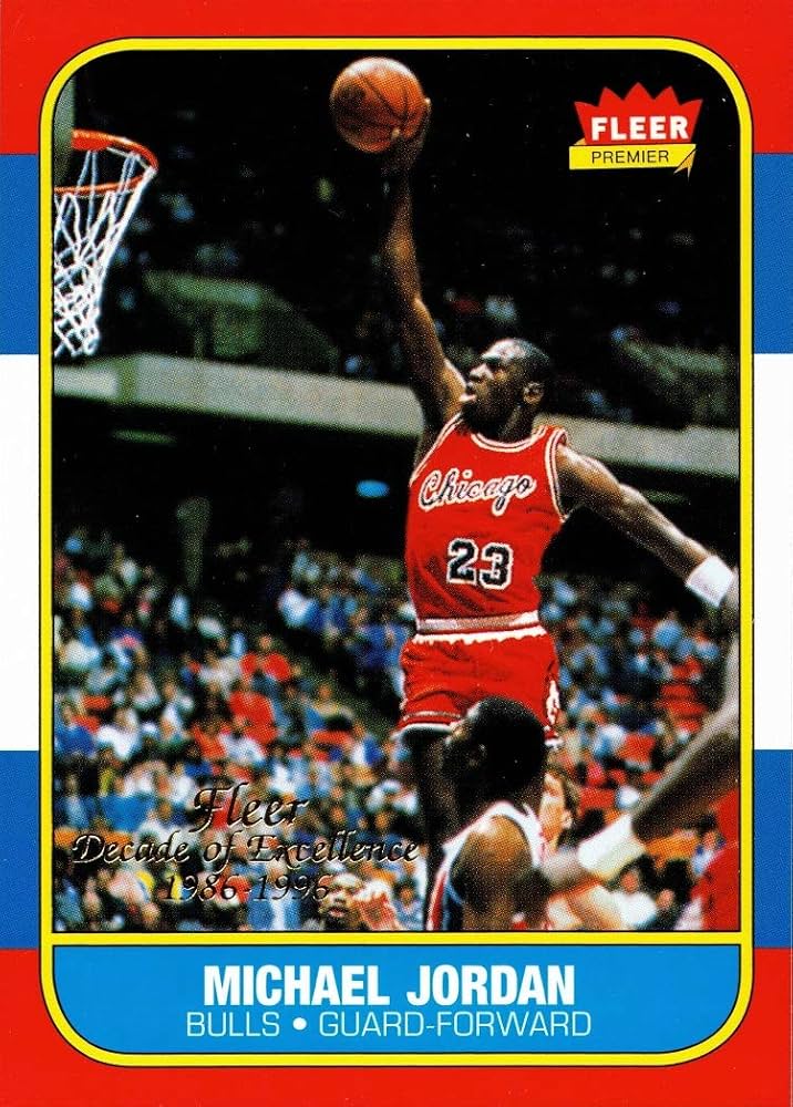 1996 Fleer Decade of Excellence #4 Michael Jordan card