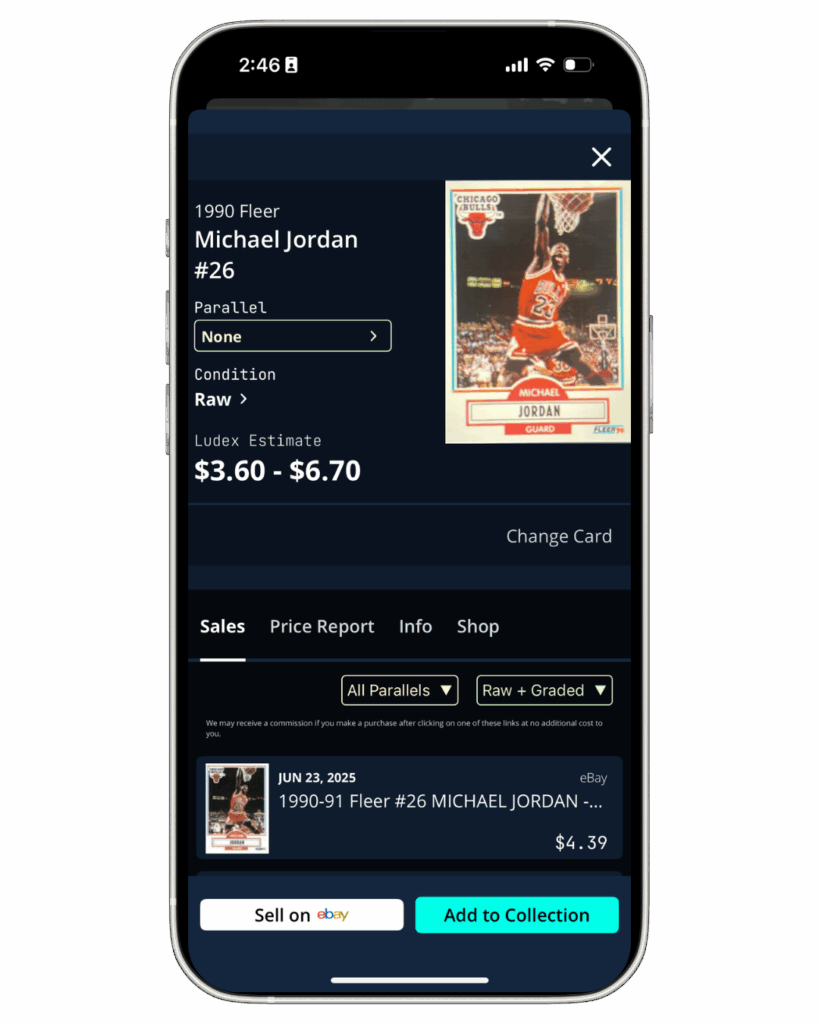 1990 Fleer #26 Michael Jordan card