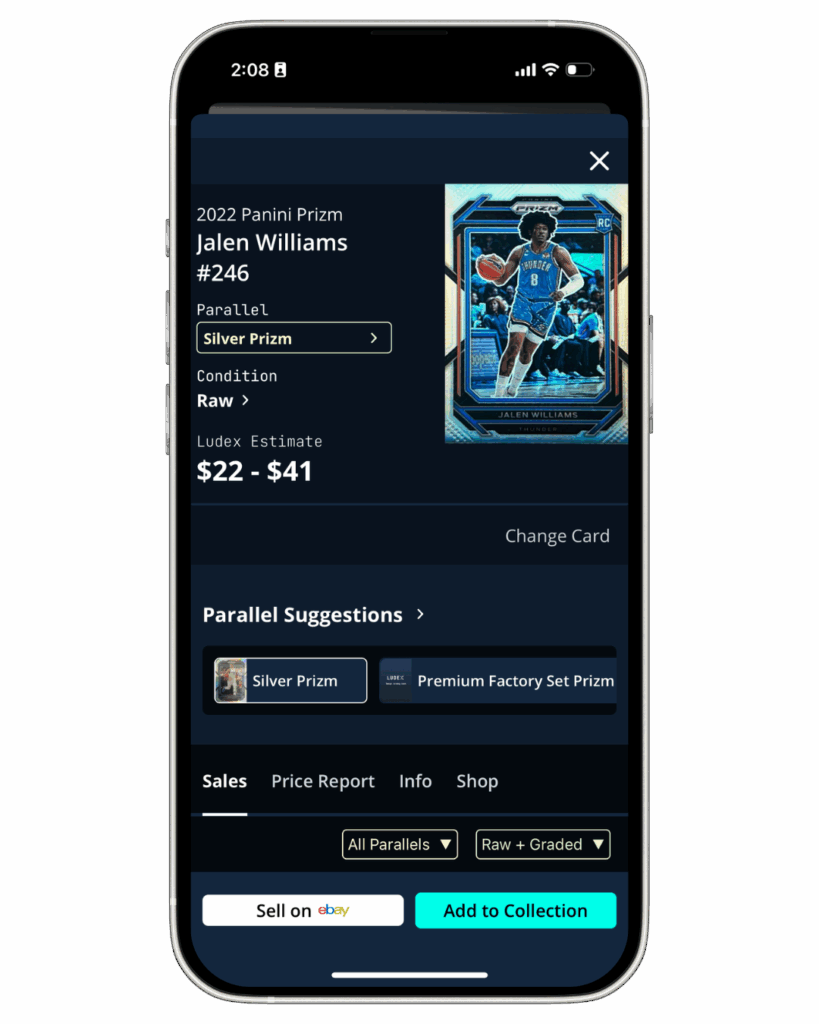 Jalen Williams 2022 Panini Silver Prizm
