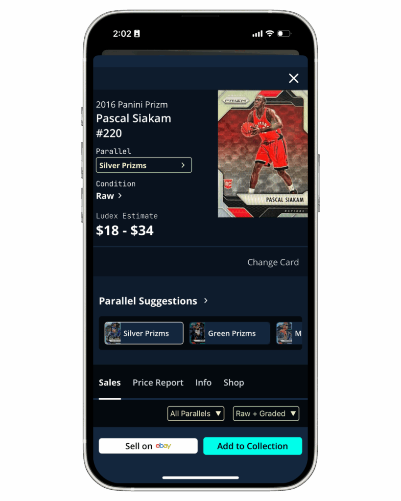 Pascal Siakam 2016 Panini Silver Prizm