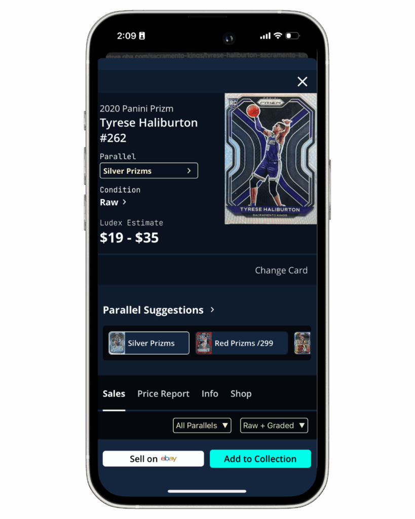 Tyrese Haliburton 2020 Panini Silver Prizm