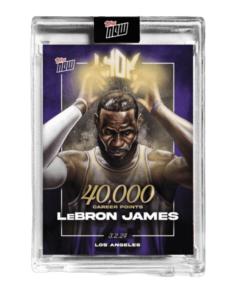 2023 Topps Now #LJ-40K LeBron James card