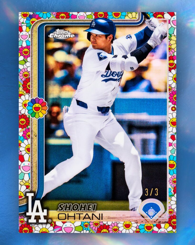 2025 Topps Chrome Baseball Shohei Ohtani Takashi Murakami Parallel Card /3