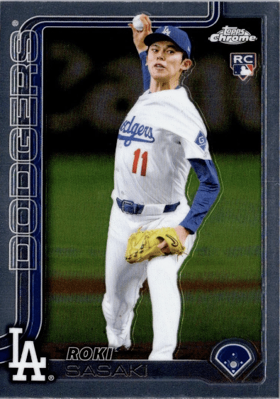 2025 Topps Chrome Baseball Roki Sasaki Base Card
