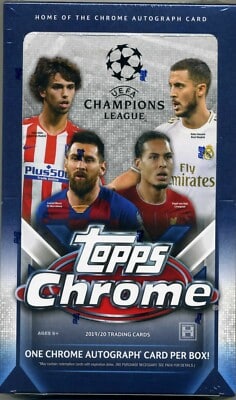 2019 Topps Chrome Soccer Uefa Hobby Box