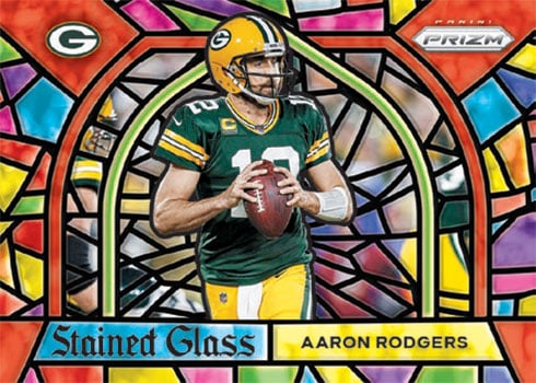 2020 Panini Prizm Football Stained Glass Aaron Rodgers
