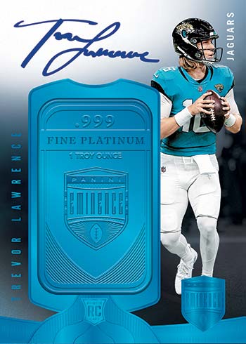 2021 Panini Eminence Football Rookie Autographs Platinum Bar