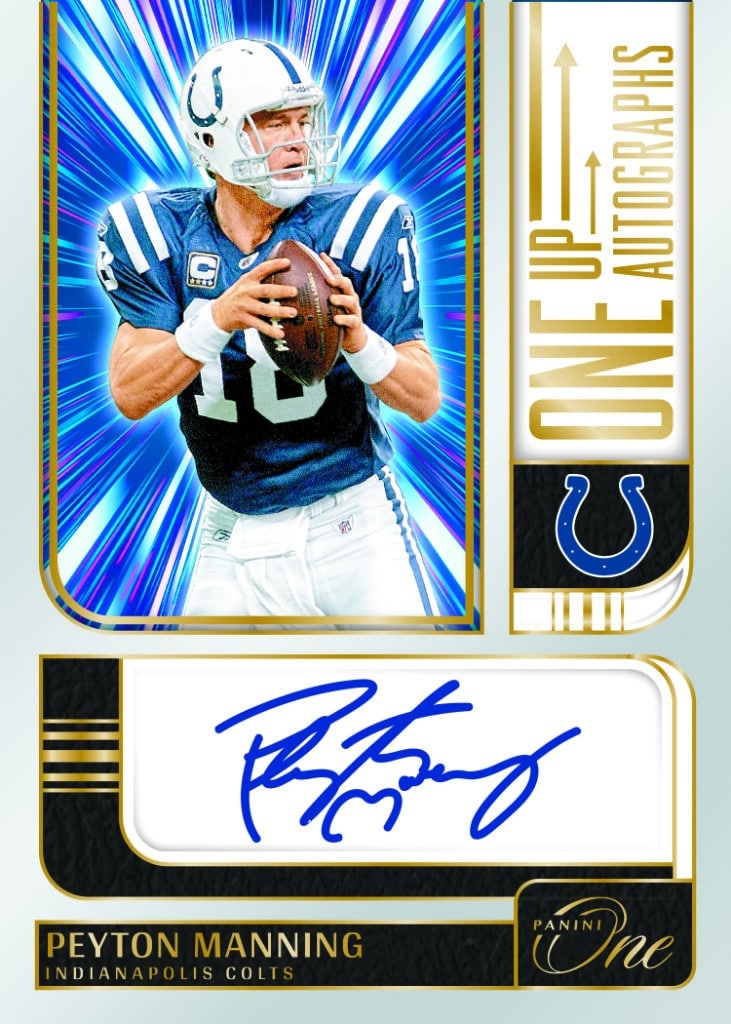2024 Panini One Football One Up Autographs Peyton Manning 1