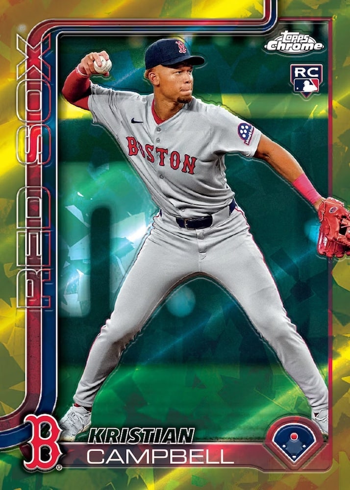 2025 Topps Chrome Sapphire Baseball Base Gold Sapphire Kristian Campbell Rc