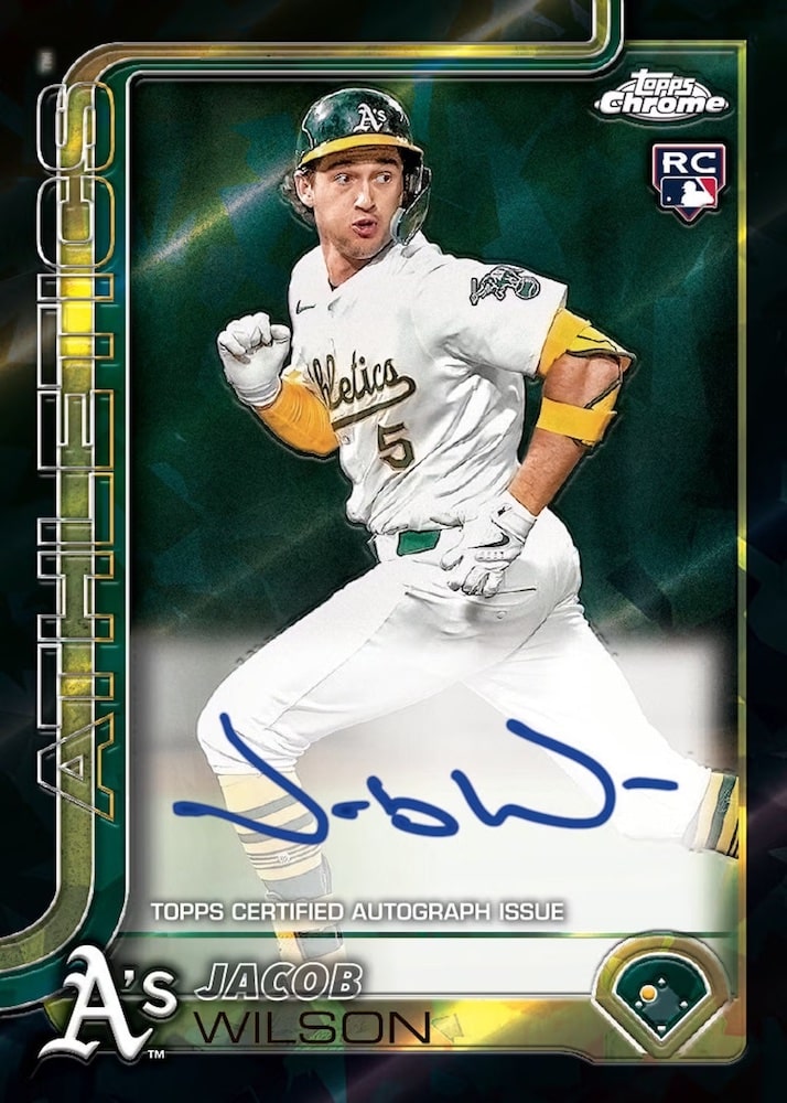 2025 Topps Chrome Sapphire Baseball Rookie Autographs Black Sapphire Jacob Wilson Rc