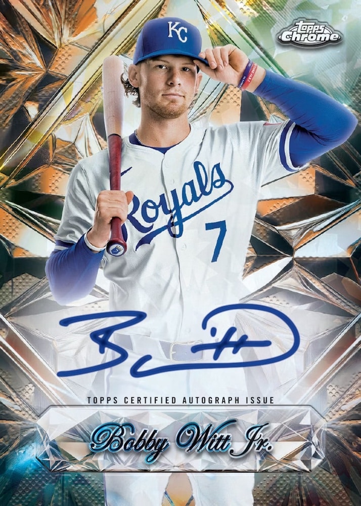 2025 Topps Chrome Sapphire Baseball Sapphire Selections Autographs Bobby Witt Jr