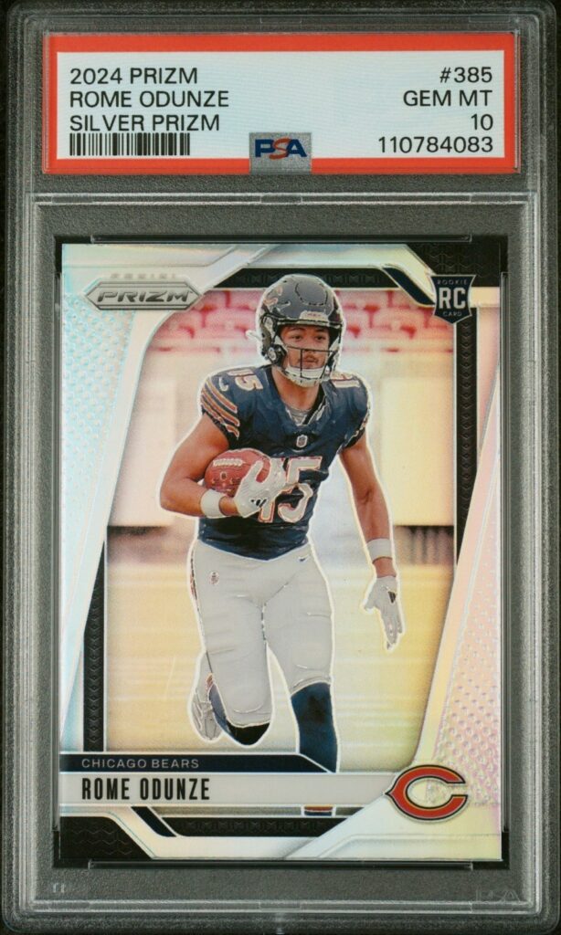 3. Rome Odunze – 2024 Prizm Silver Psa 10