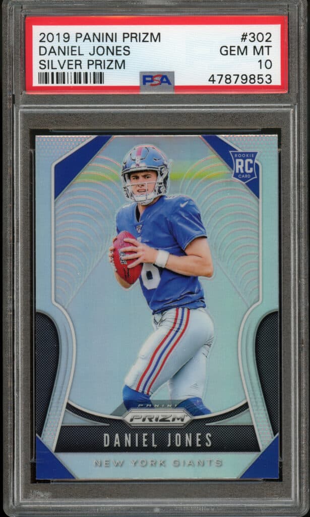 2019 prizm daniel jones silver psa 10