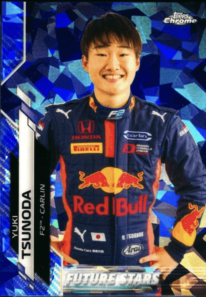 2020 Topps Chrome Sapphire F1 Yuki Tsunoda Base Card