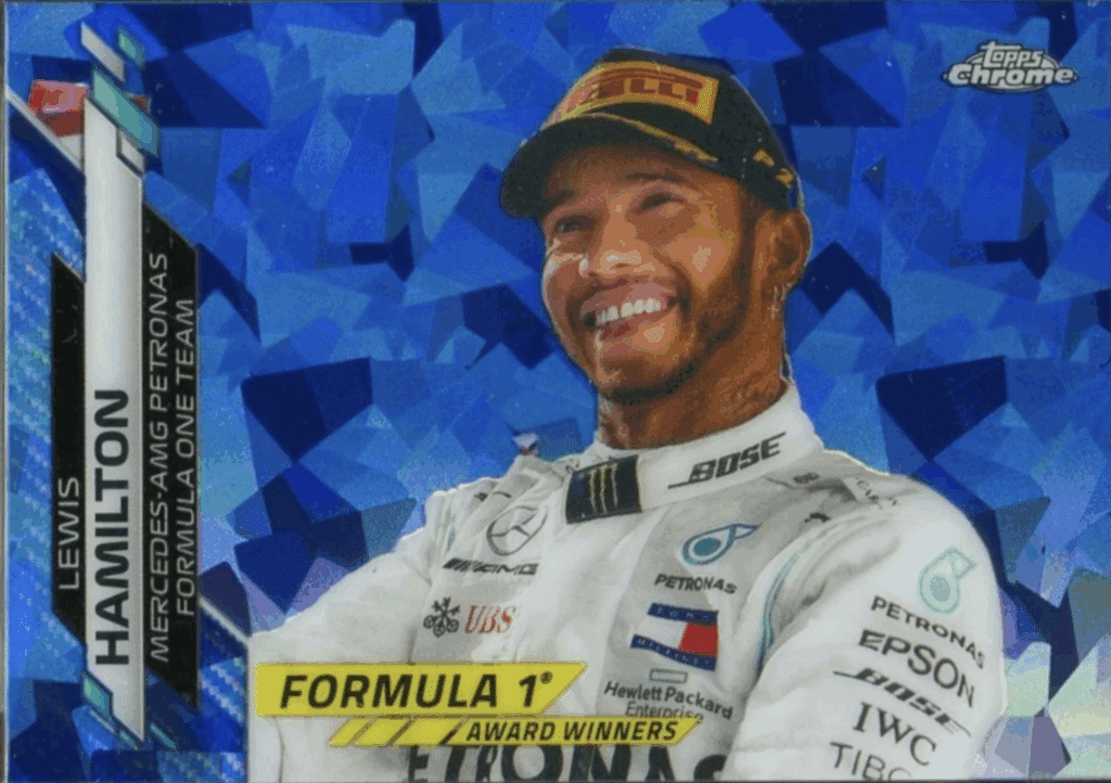 2020 Topps Chrome Sapphire F1 Lewis Hamilton F1 Award Winners
