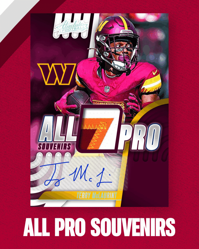 2025 Panini Absolute All Pro Souvenirs Terry McLaurin