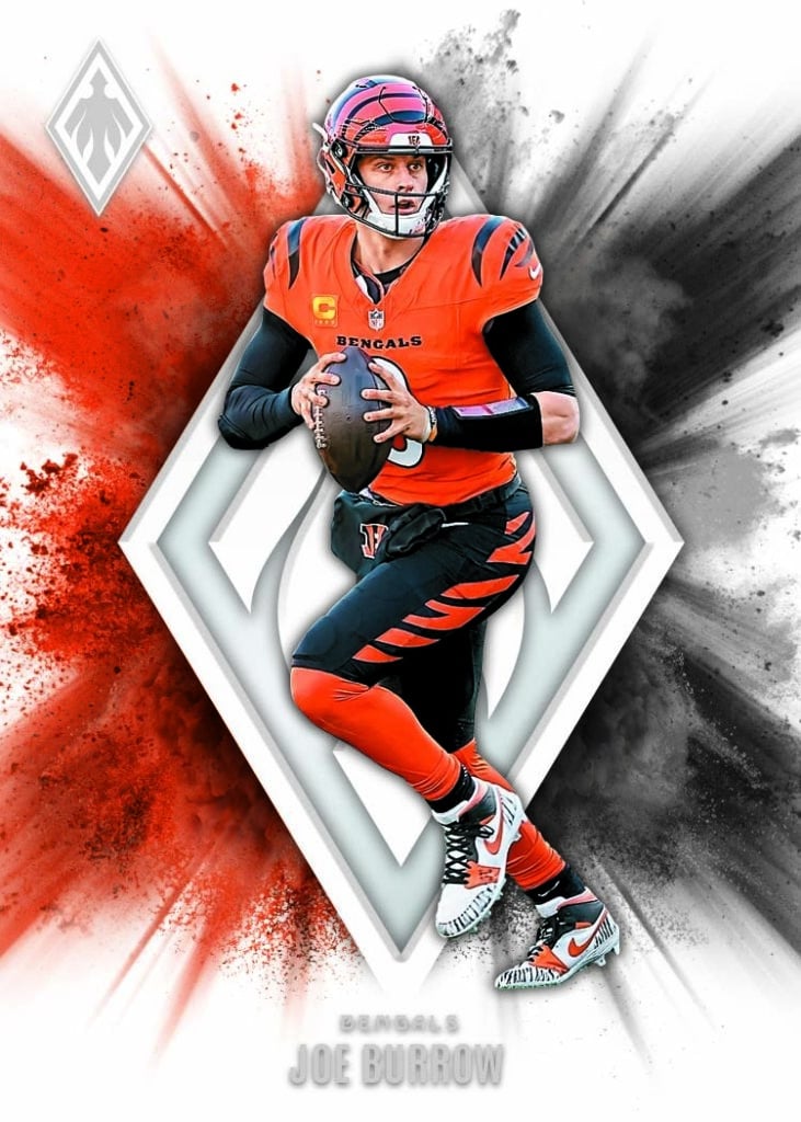 2025 Panini Phoenix Football Color Blast Joe Burrow Ssp