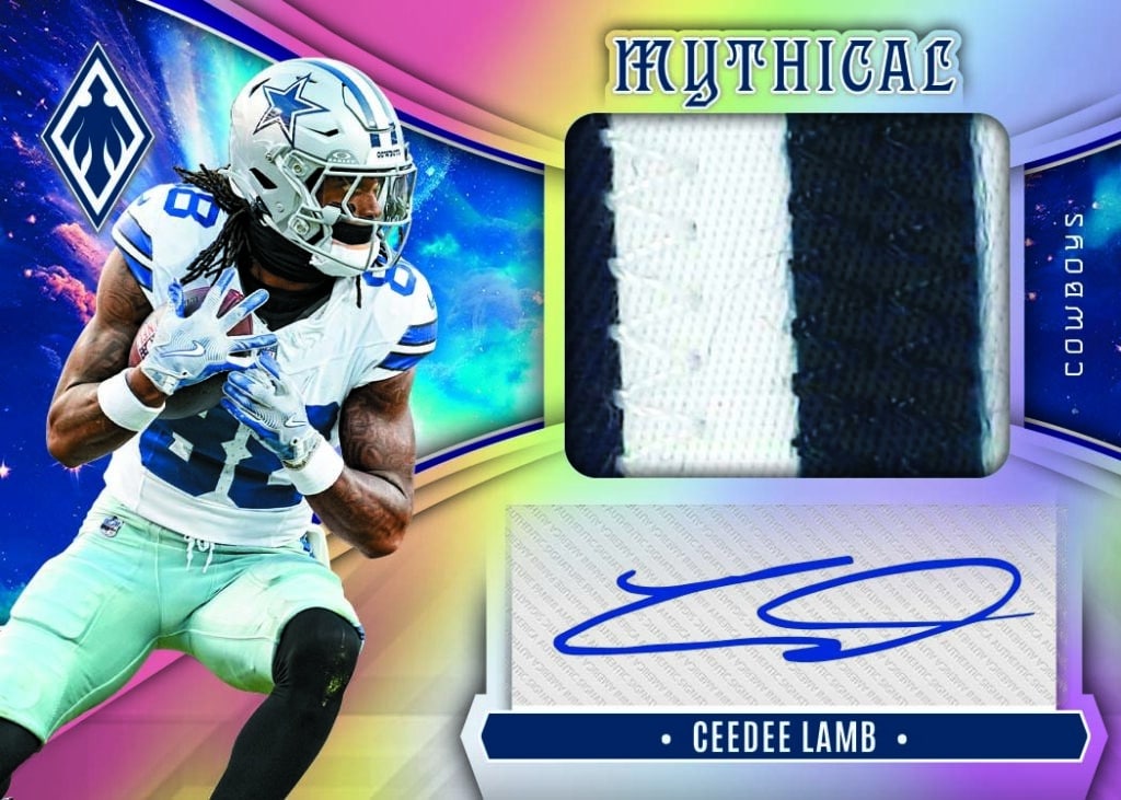 2025 Panini Phoenix Football Mythical Materials Autographs Ceedee Lamb Auto