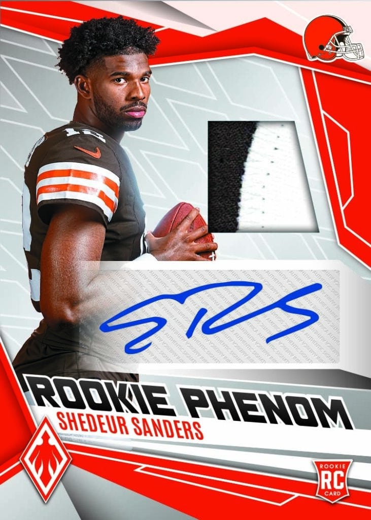2025 Panini Phoenix Football Rookie Phenom Jersey Autographs Shedeur Sanders Rc Rpa