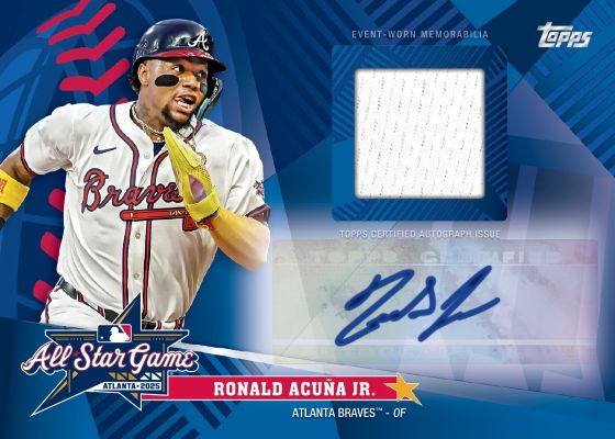 2025 Topps Update All Star Stitches Ronald Acuna Jr