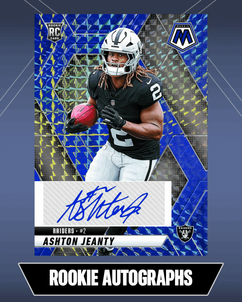 2025 Panini Mosaic Football Ashton Jeanty Rookie Autographs