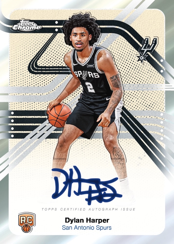 2025 26 Topps Chrome Basketball Next Stop Signatures Dylan Harper Rc