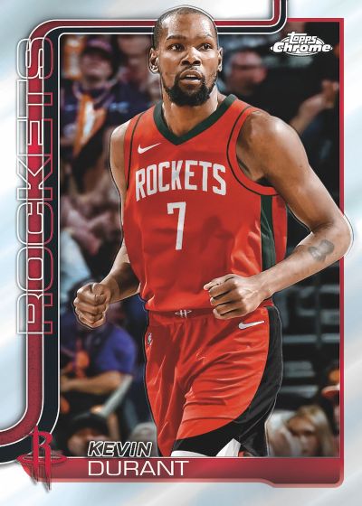 2025 26 Topps Chrome Base Kevin Durant