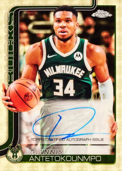 2025 26 Topps Chrome Superfractor Auto Giannis Antetokounmpo
