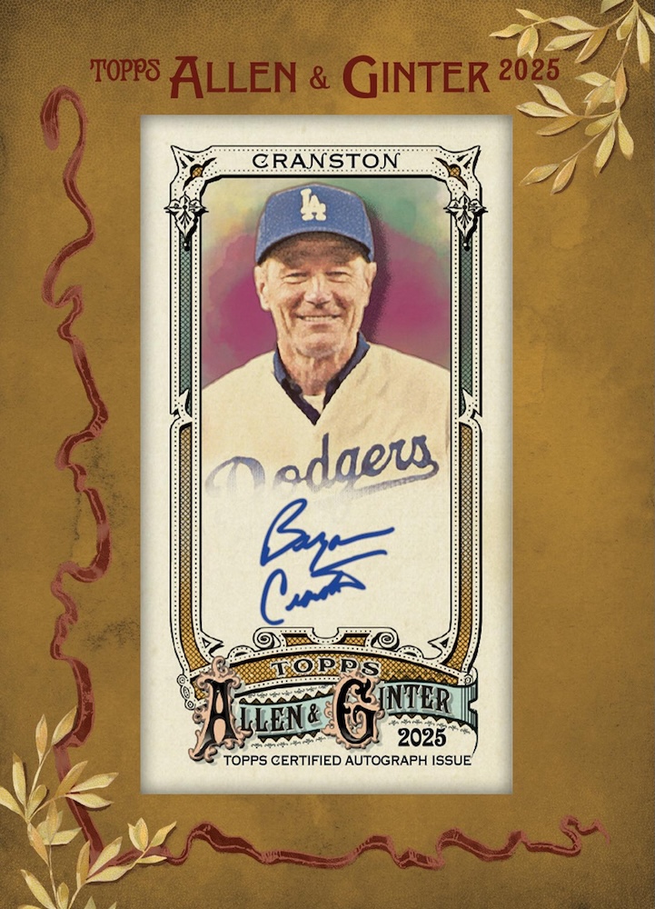 2025 Topps Allen Ginter Baseball Framed Mini Autograph Bryan Cranston