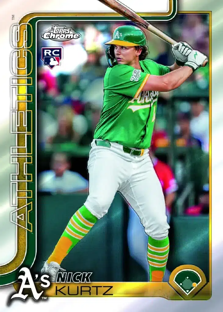 The Best Cards to Look For in 2025 Topps Chrome Update 3 Nick Kurtz topps chrome update rookie card