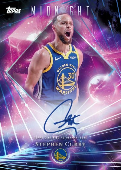 2025 26 Topps Midnight Midnight Dark Matter Autographs Stephen Curry