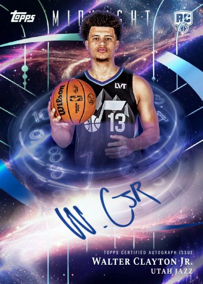 2025 26 Topps Midnight Stroke Of Midnight Autographs Walter Clayton Jr