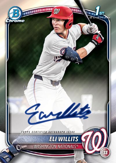 2025 Bowman Draft Chrome Prospect Autographs Eli Willits