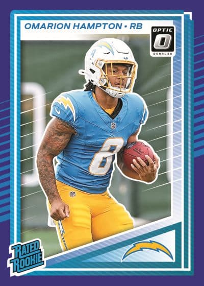 2025 Donruss Optic Rated Rookies Omarion Hampton