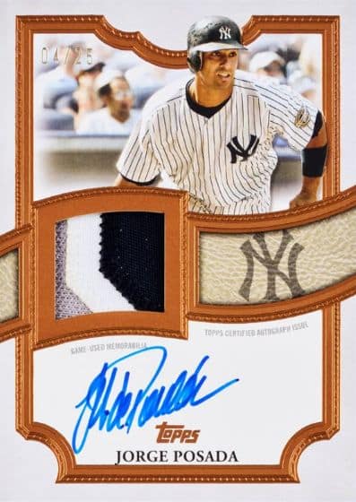 2026 Topps Patch Autographs Jorge Posada