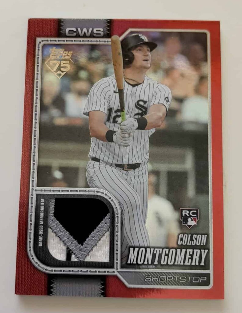 2026 Topps Series 1 Colson Montgomery 1:1 Patch