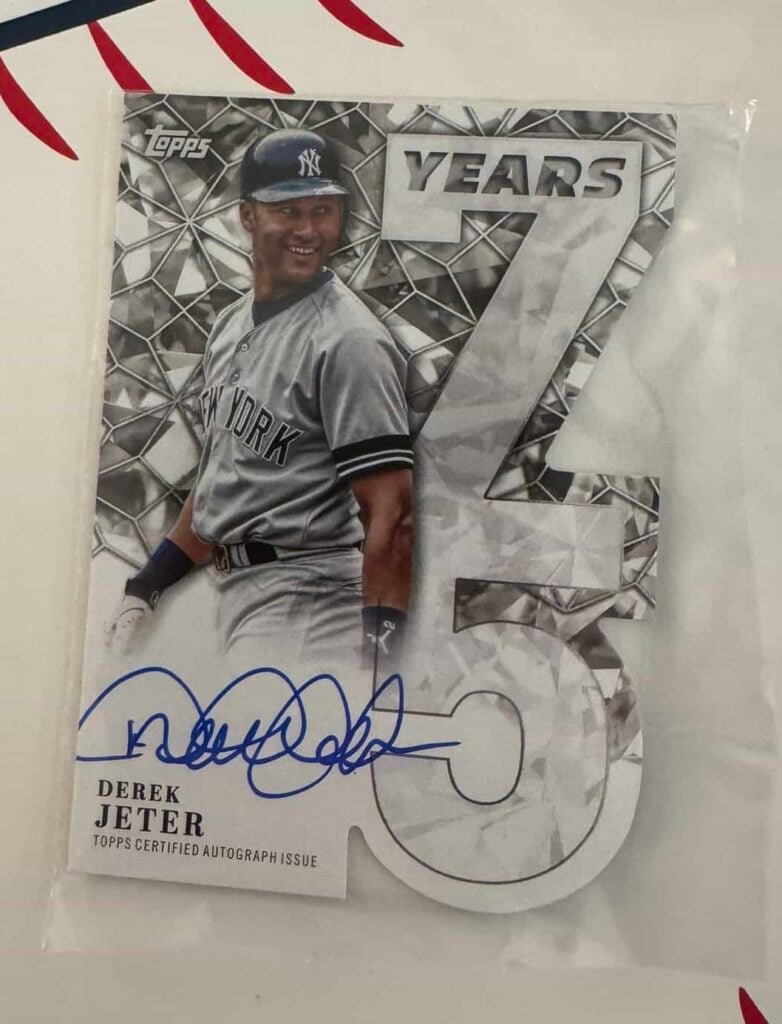2026 Topps Series 1 Derek Jeter 75 Years Die Cut Auto