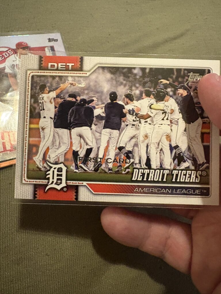 2026 Topps Series 1 Detroit Tigers Team Card First Card 1:1