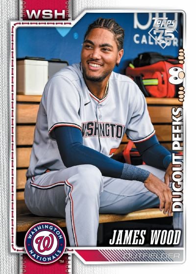 2026 Topps Series 1 Celebration Mega Box Dugout Peeks James Wood