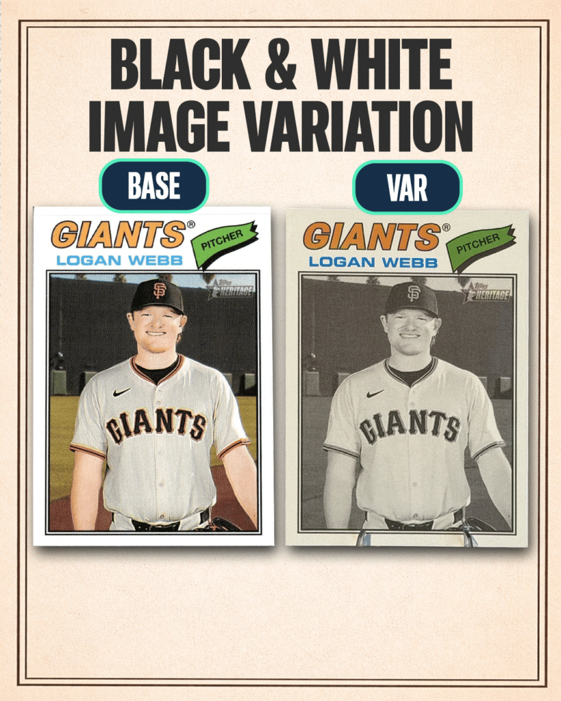 2026 Topps Heritage Black & White Image Variation