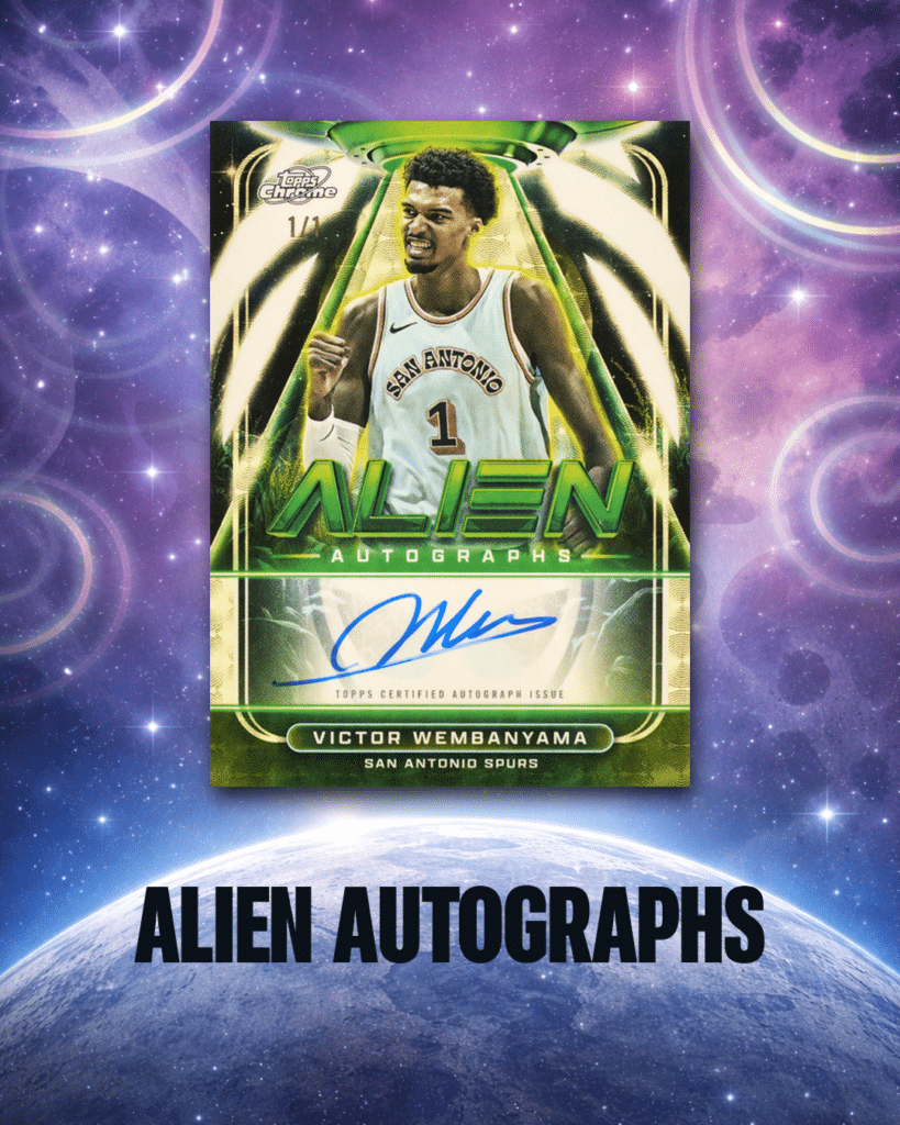 2025 Topps Cosmic Chrome Alien Autographs Ludex