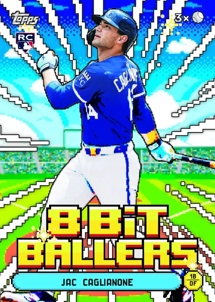 The Best Cards to Look For in 2026 Topps Series 1 Celebration Mega Boxes 4 2026 Topps Series 1 Celebration Mega Box 8-Bit Ballers Jac Caglianone