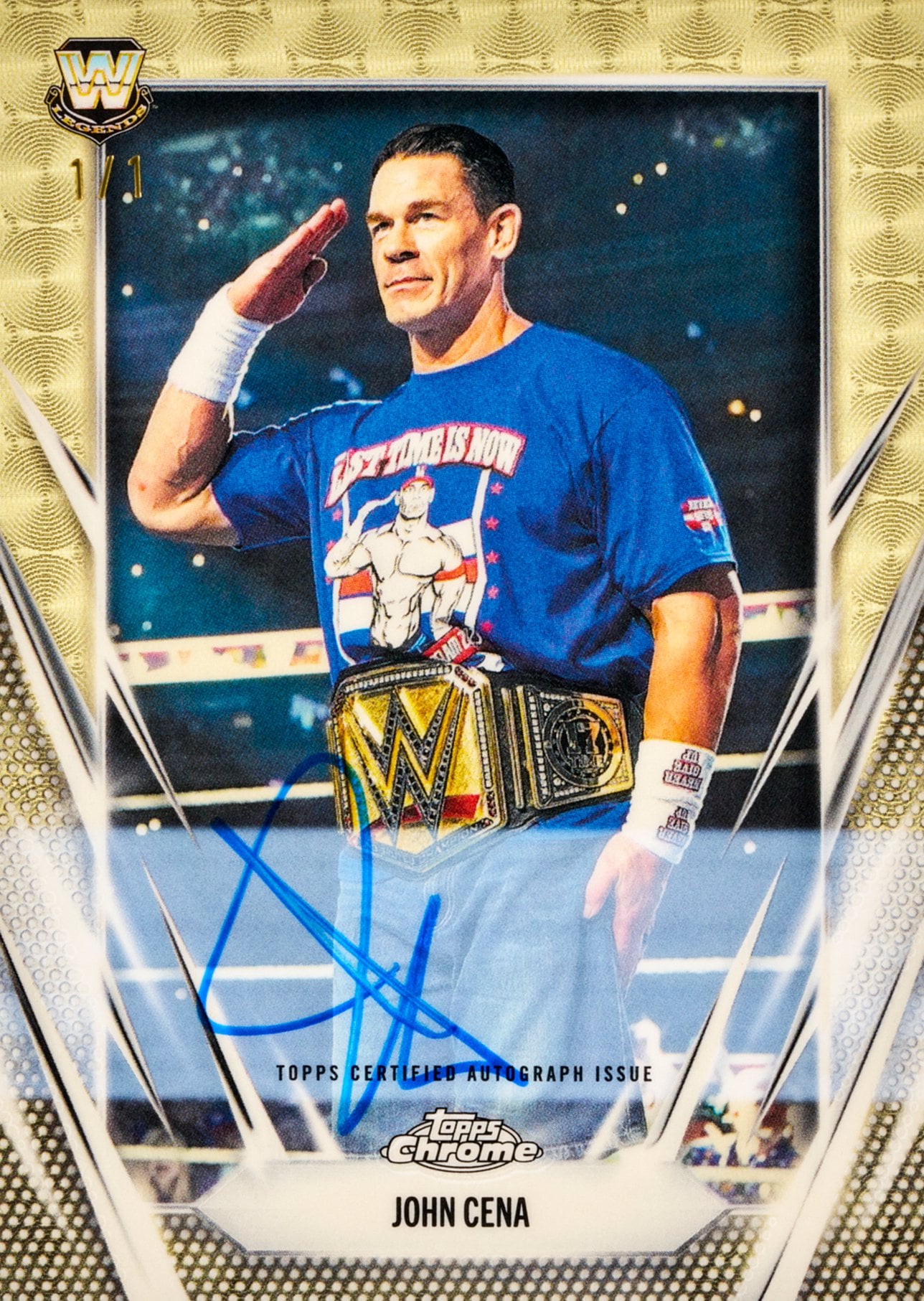 The Best Cards to Look For in 2026 Topps Chrome WWE 3 2026 Topps Chrome WWE John Cena Superfractor 1/1 Autograph Ludex Blog